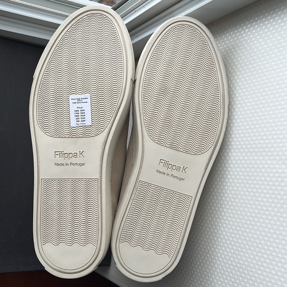 NWT - Women's Filippa K Elina High Sneaker / Sand Suede / Size 38 or 8US - Picture 10 of 13